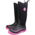 Muck Boots Women's Hale Pull On Wellington Boot in Black/Pink