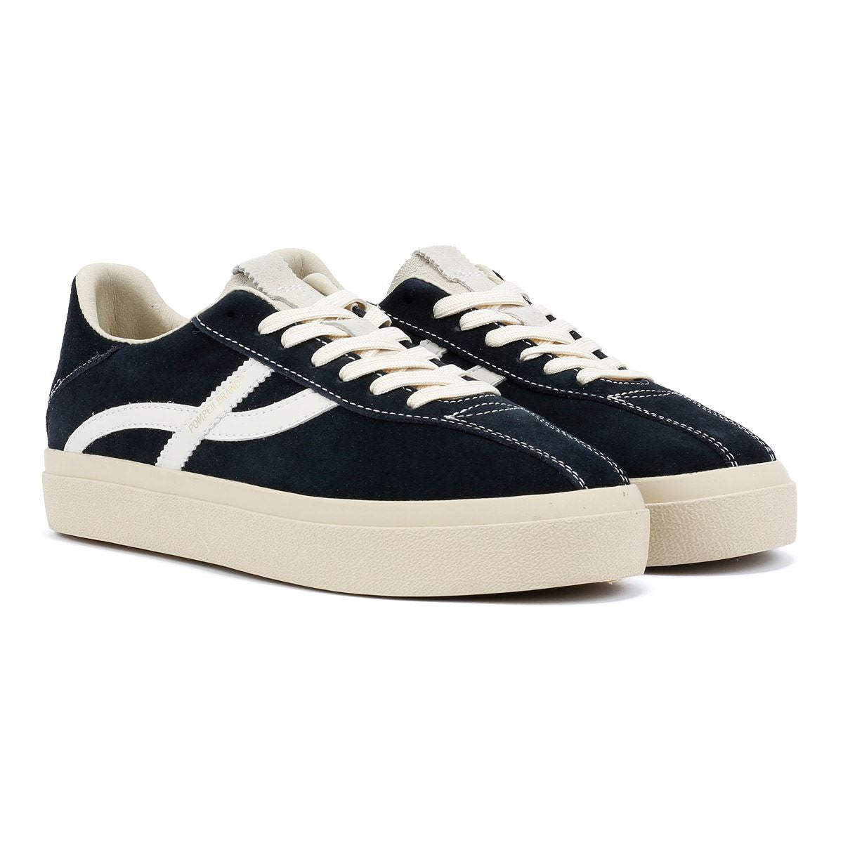 Pompeii Dart Suede Men's Black/Ecru Trainers