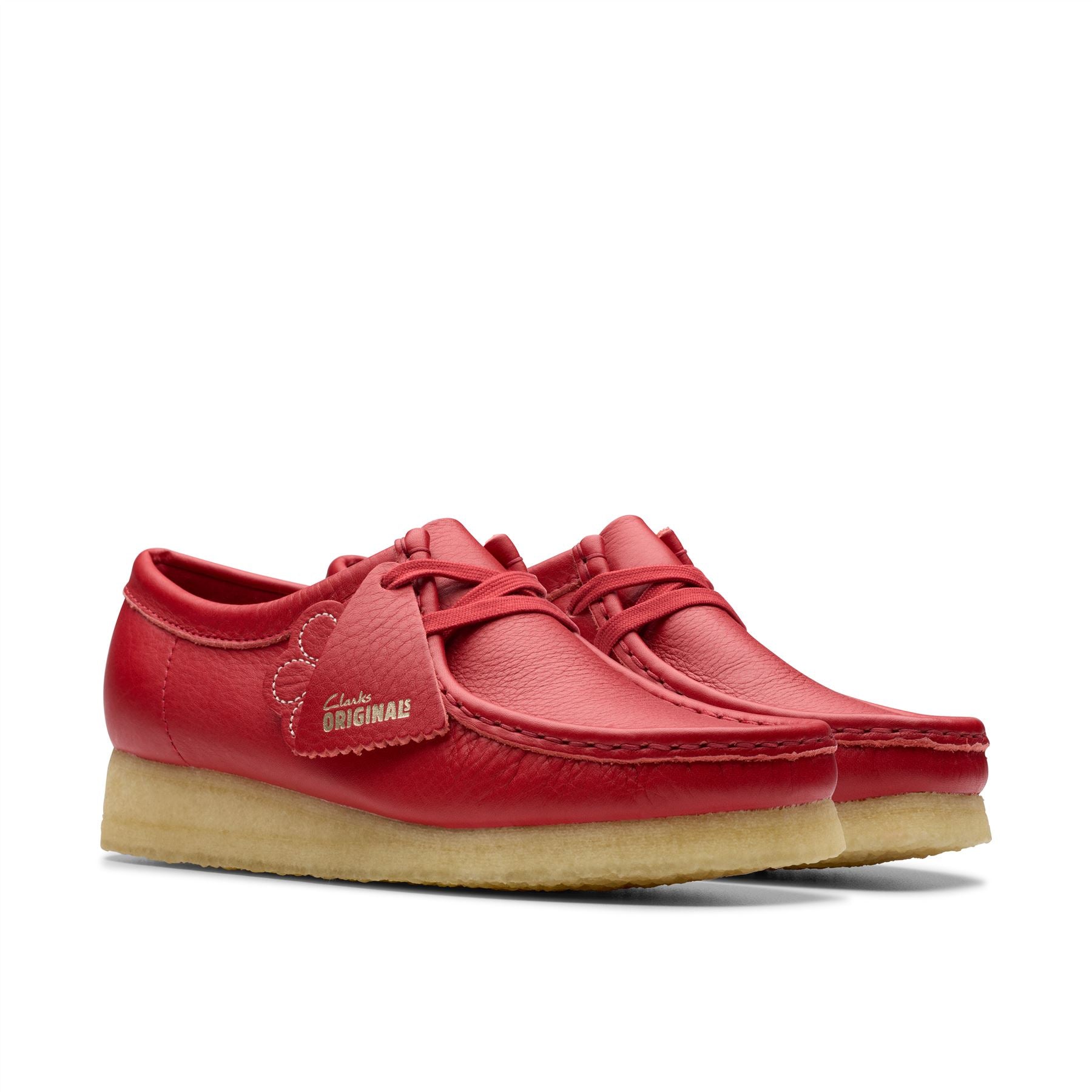 Clarks Originals Wallabee Leather Women's Red Shoes