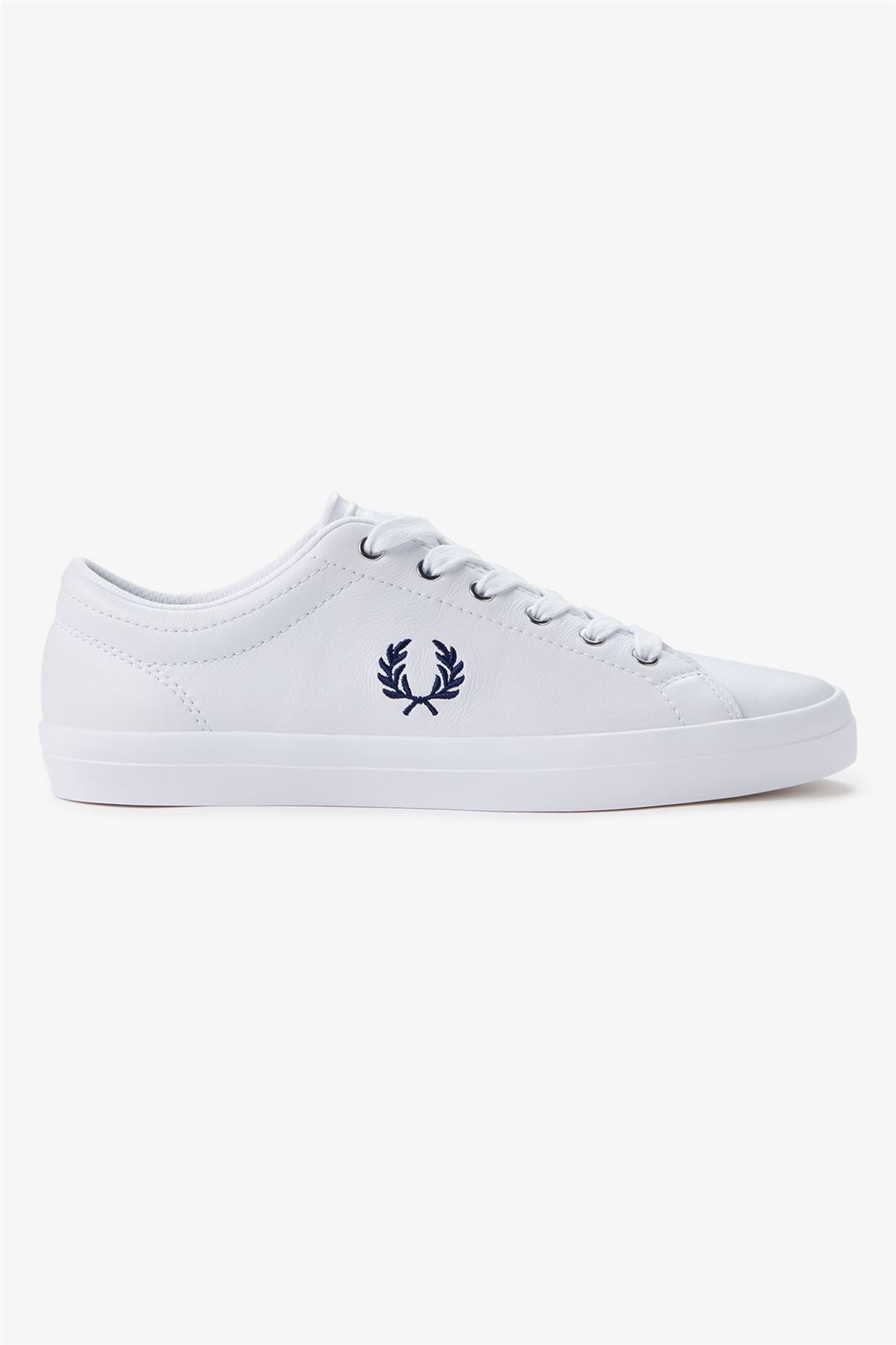 Fred Perry Baseline Leather Men's White/Navy Trainers