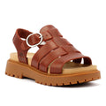 Timberland Clairemont Way Fisherman Leather Women's Dark Red Sandals