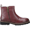 Hush Puppies model Grace Zip Boot Female in Burgundy