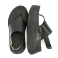 FitFlop F-Mode Leather Women's Black Sandals