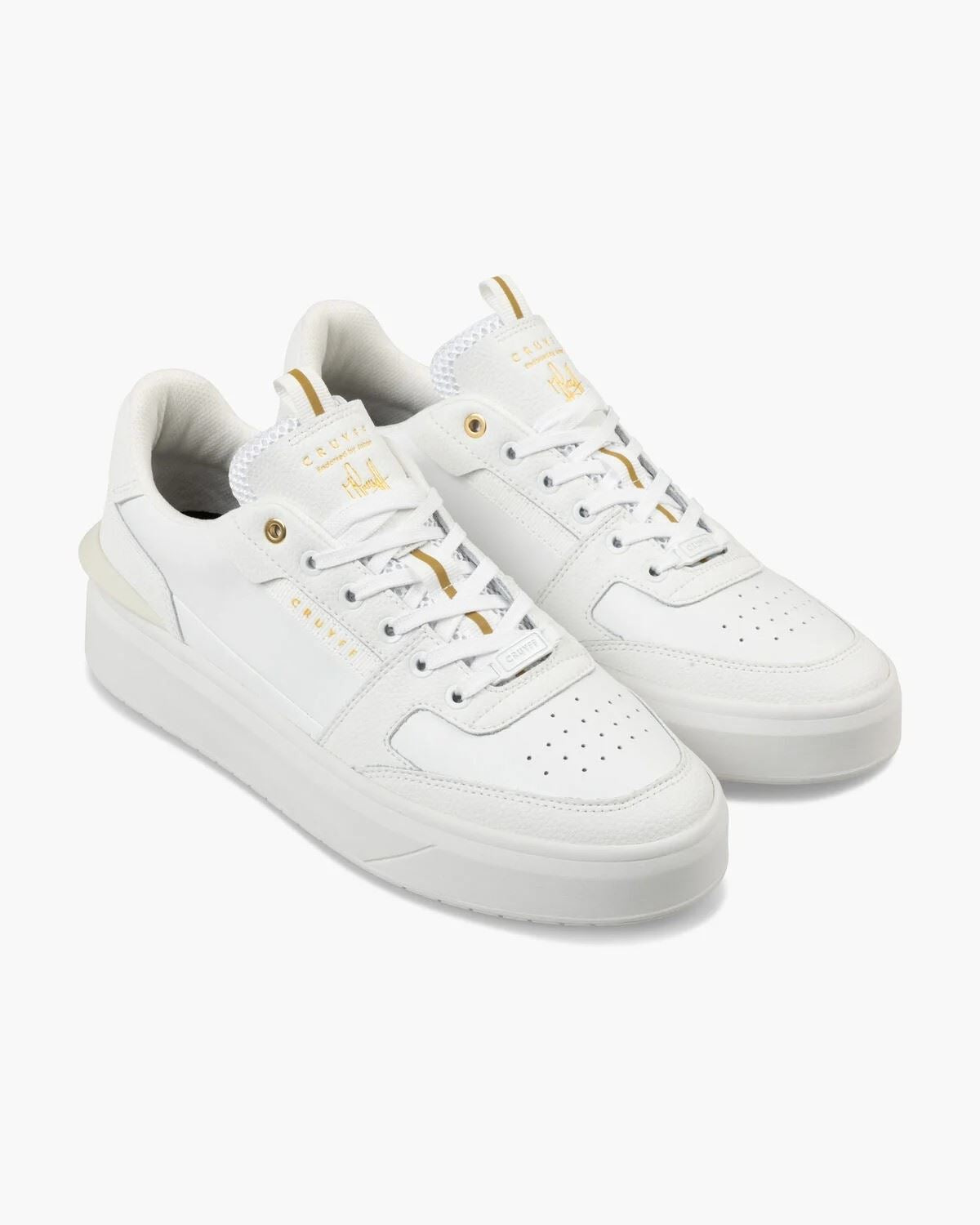 Cruyff Endorsed Tennis Leather Men's White Trainers