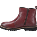 Hush Puppies model Grace Zip Boot Female in Burgundy
