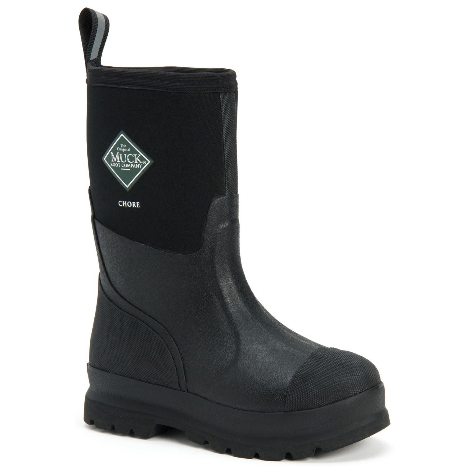 Muck Boots Unisex Chore Classic Mid Patterned Wellington in Black