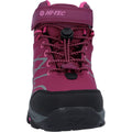 Hi-Tec Blackout Mid Polyester Soft Shell Girls's Dark Rose/Fuchsia Hiking Boots