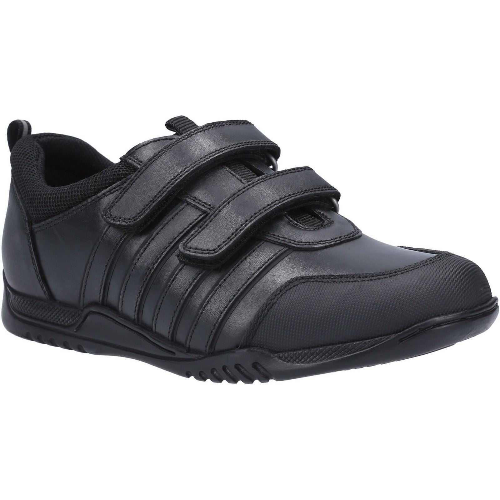 Hush Puppies Josh Senior Leather Boys's Black Loafers