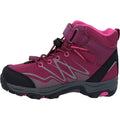 Hi-Tec Blackout Mid Polyester Soft Shell Girls's Dark Rose/Fuchsia Hiking Boots