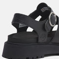 Timberland Clairemont Way Fisherman Leather Women's Black Sandals