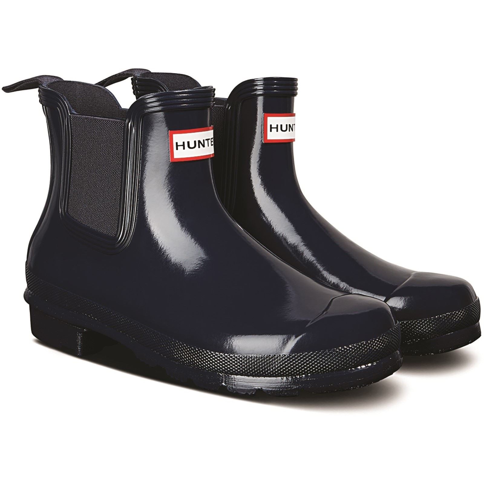 Hunter model Womens Original Chelsea Gloss Boot Female in Navy
