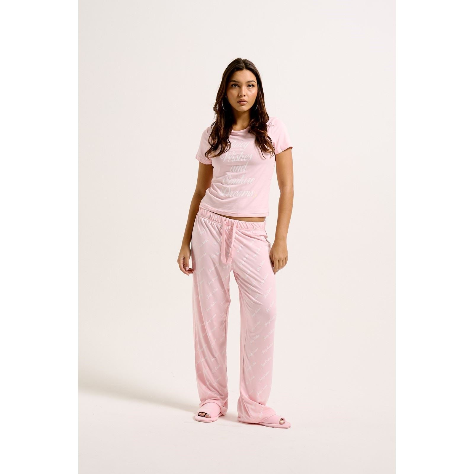 Juicy Couture Juicy Wishes Polyester Women's Pink Loungewear Set