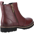 Hush Puppies model Grace Zip Boot Female in Burgundy