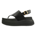 FitFlop F-Mode Leather Women's Black Sandals