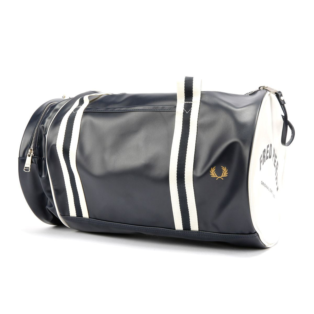 Fred Perry Classic Barrel Polyester Navy/Ecru Cross Bag