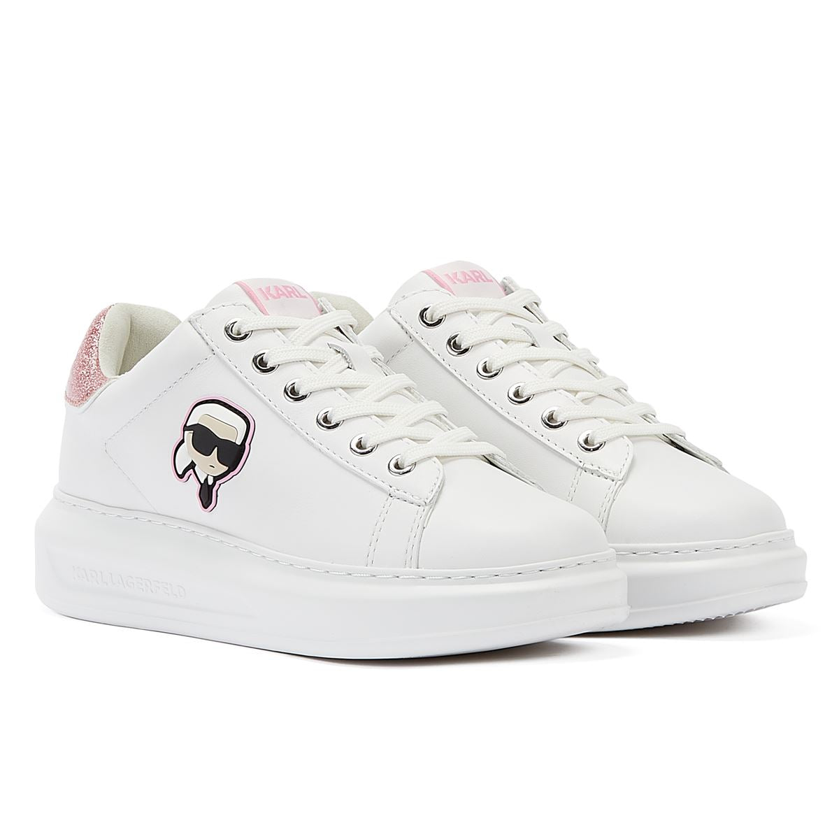 Karl Lagerfeld - KL62530N-01P WOMENS KAPRI NFT LO LACE WHITE/PINK
