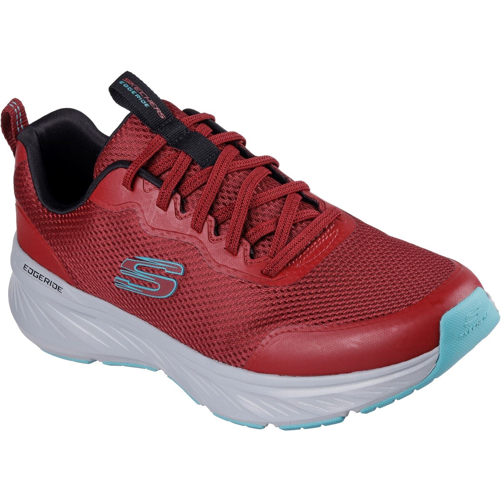 Skechers Men's Edgeride Rekze Shoe in Burgundy/Grey