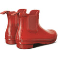 Hunter model Womens Original Chelsea Gloss Boot Female in Military Red