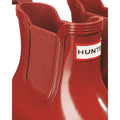 Hunter model Womens Original Chelsea Gloss Boot Female in Military Red