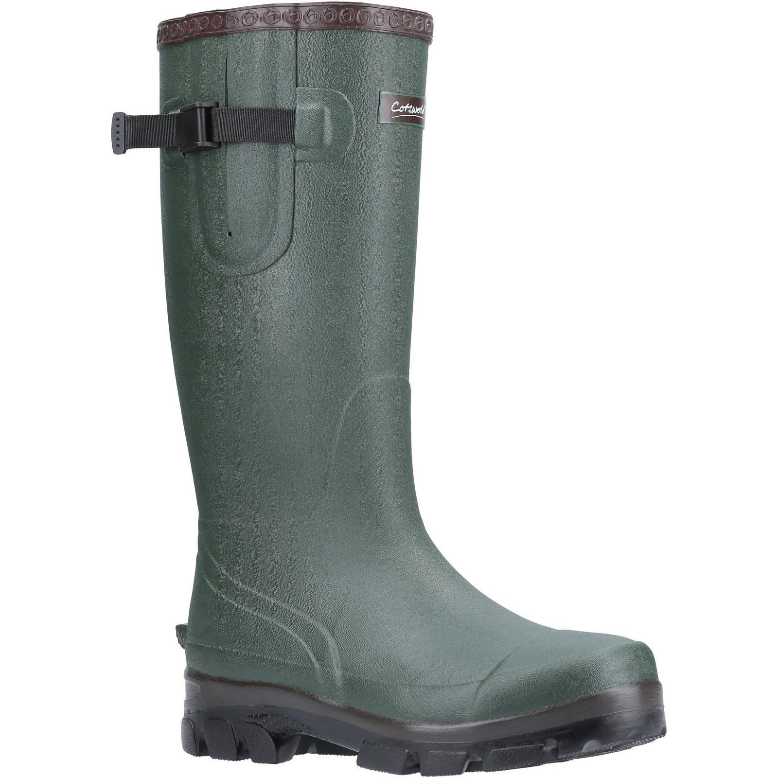Cotswold model Grange Buckle Fastening Wellington Boot Male in Green