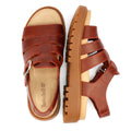Timberland Clairemont Way Fisherman Leather Women's Dark Red Sandals