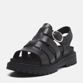Timberland Clairemont Way Fisherman Leather Women's Black Sandals