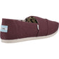 TOMS Women's Alpargata Shoe in Burgundy