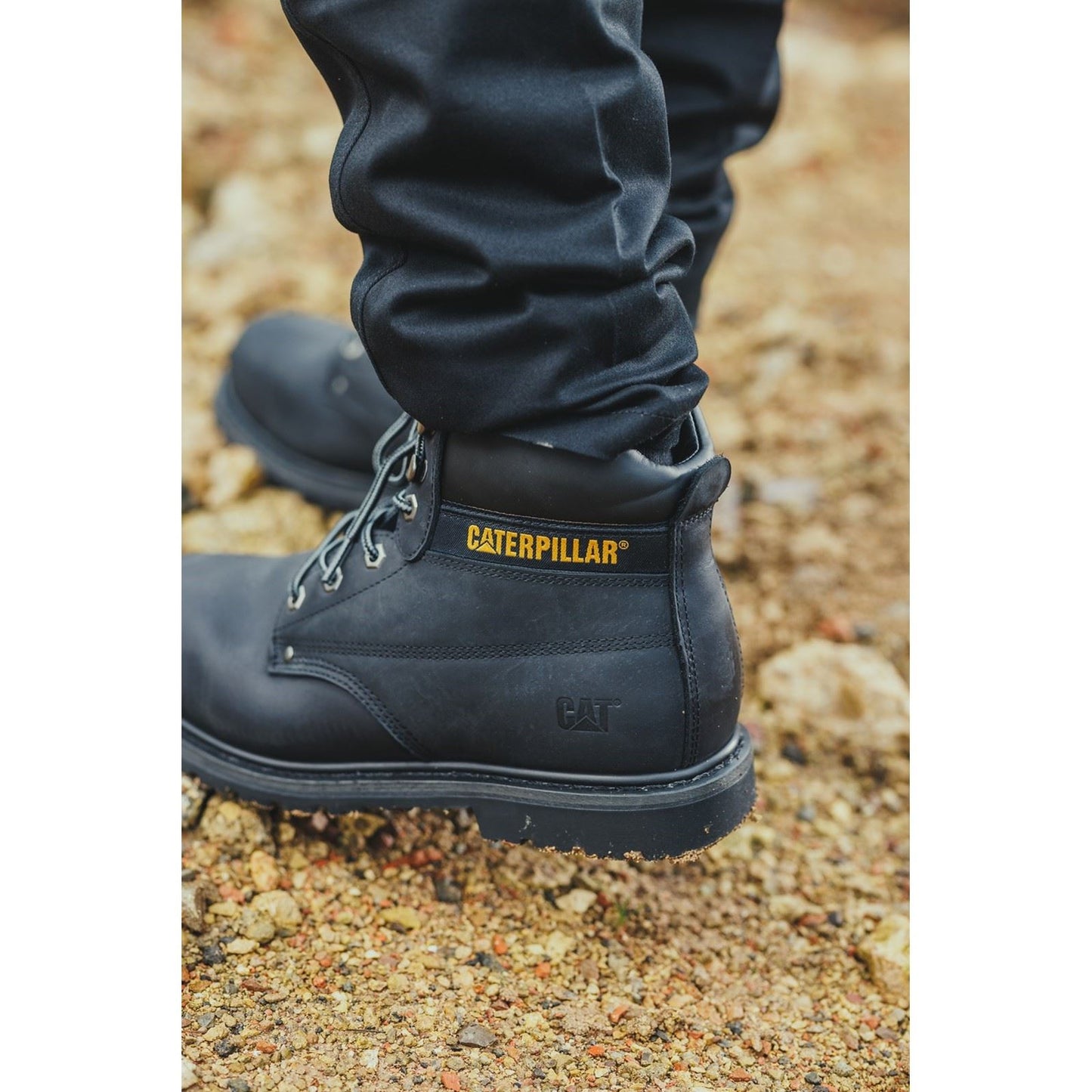 Caterpillar Men's Powerplant S3 GYW Safety Boot in Black