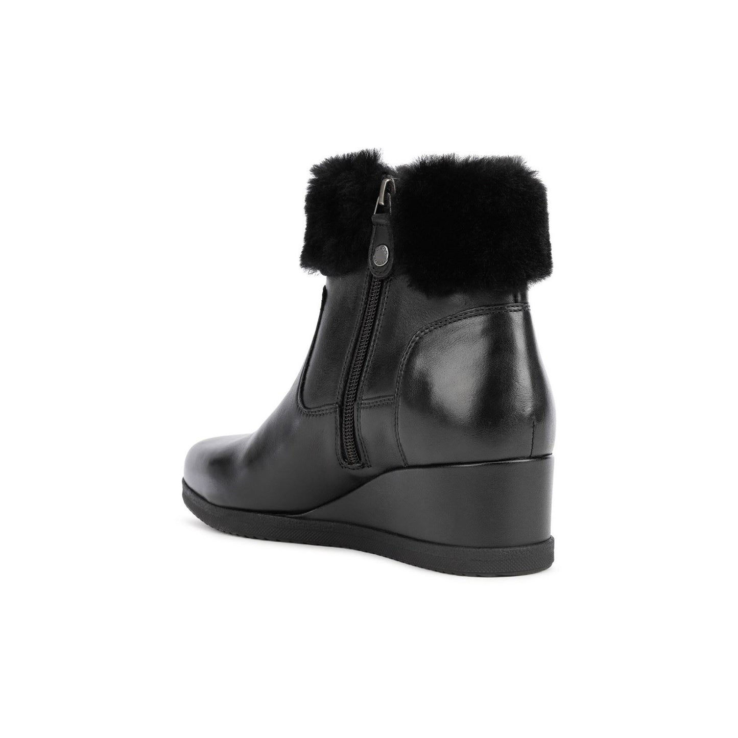 Geox Women's Anylla Wedge Ankle Boots in Black