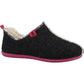 Hush Puppies Good Recycled RPET Polyester Women's Charcoal Slippers