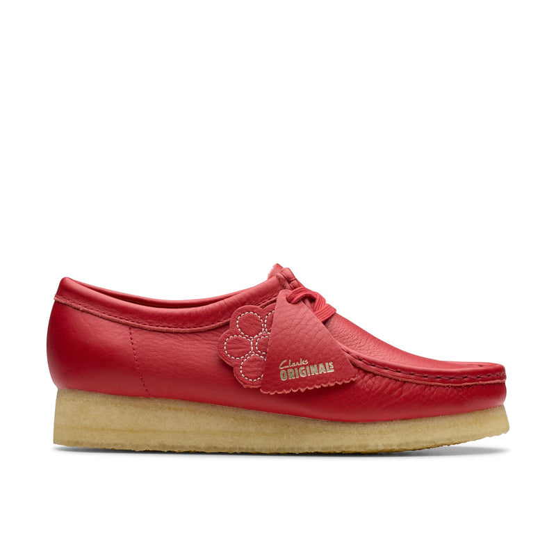 Clarks Originals Wallabee Leather Women's Red Shoes