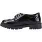 Hush Puppies Maxine Patent Junior Leather Girls's Black Brogues