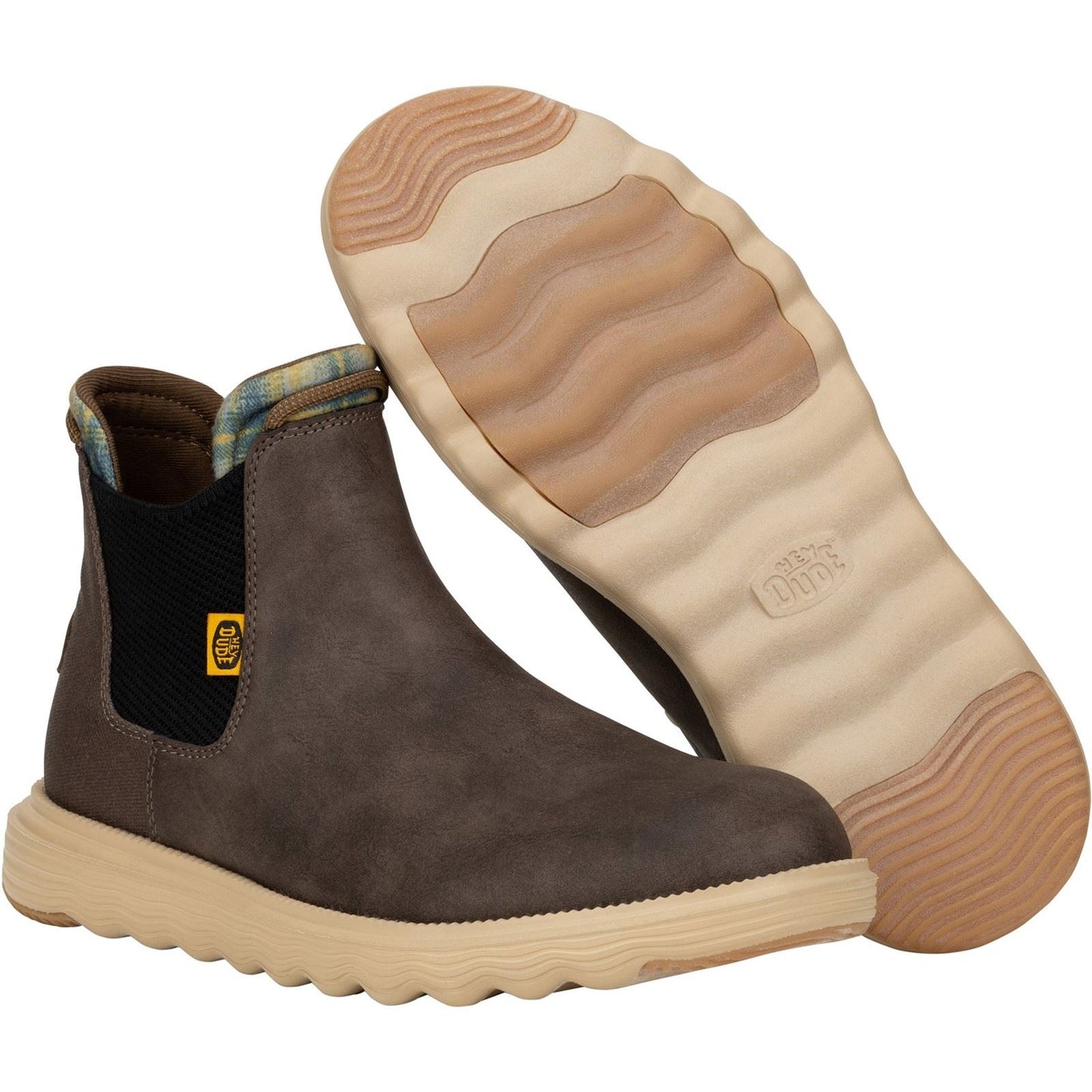 HEYDUDE Men's Branson Classic Boots in Desert Brown