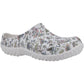 Muck Boots Women's Muckster Lite Clog in Light Grey/Floral Print