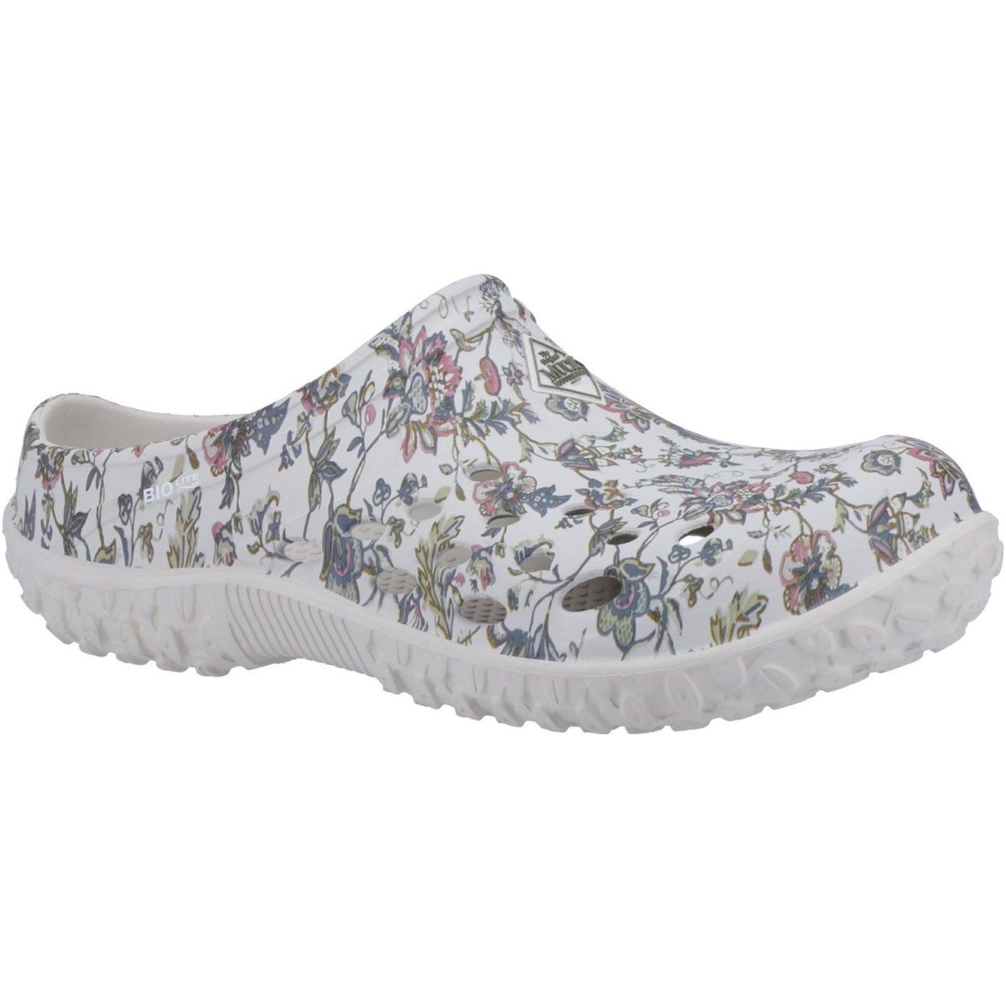 Muck Boots Women's Muckster Lite Clog in Light Grey/Floral Print