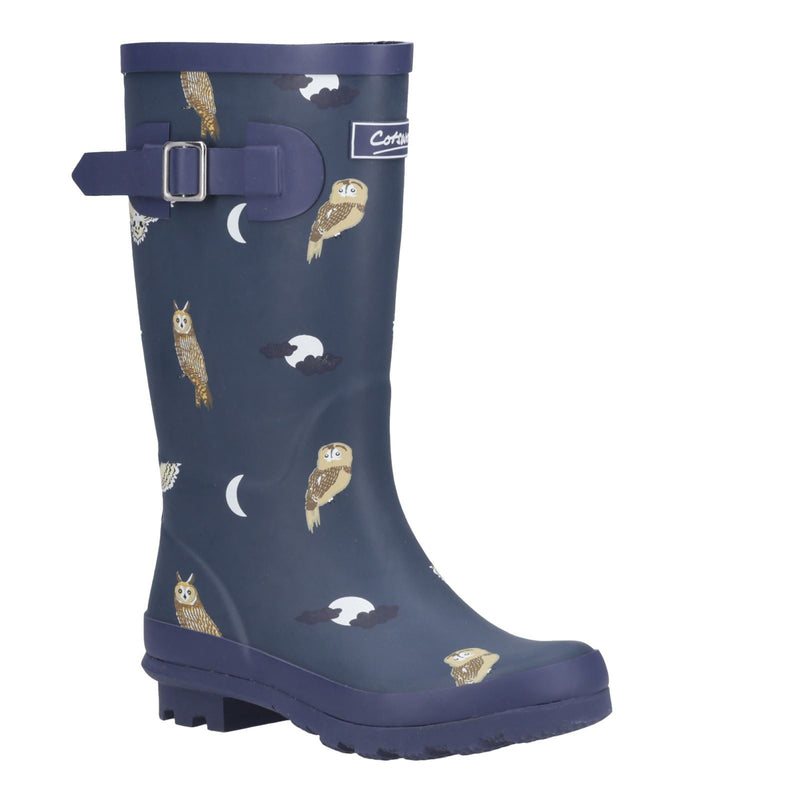 Cotswold Woodland JNR Rubber Girls's Owls Wellington Boots