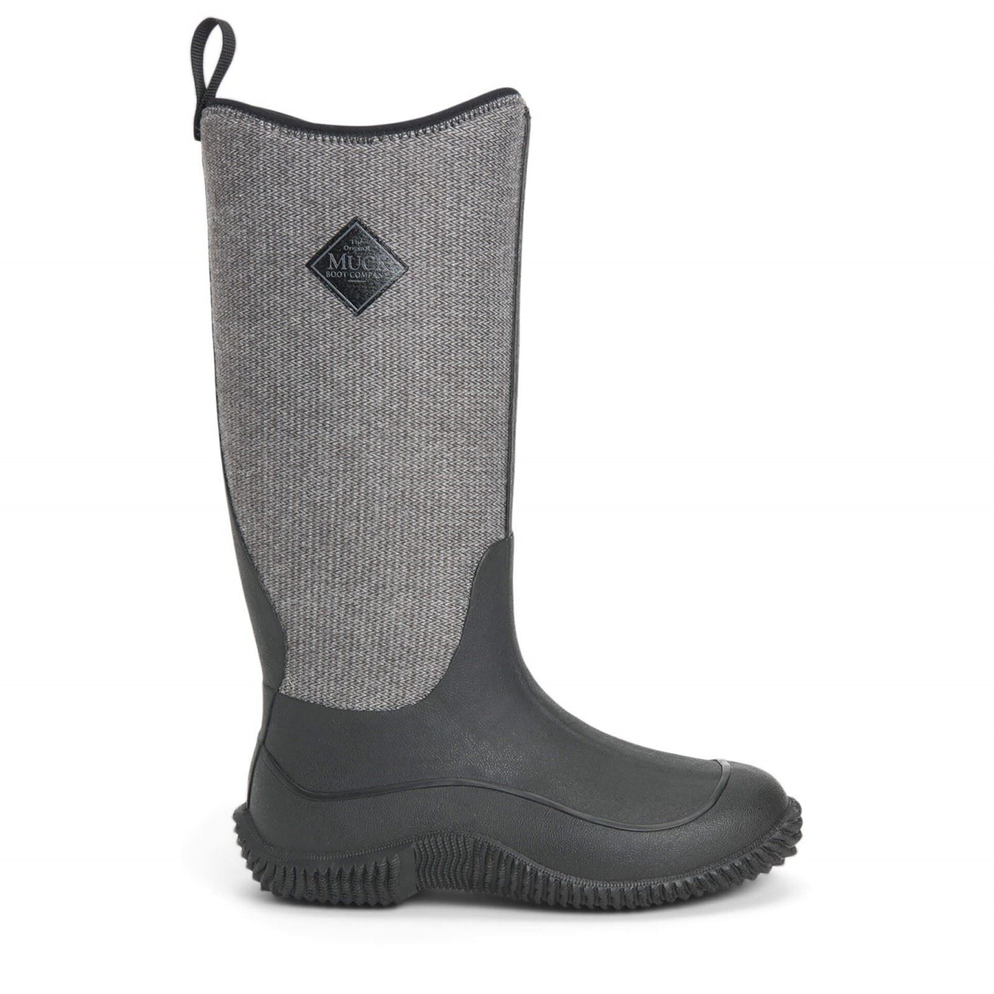 Muck Boots Women's Hale Wellingtons in Black W/ Fuzzy Herringbone
