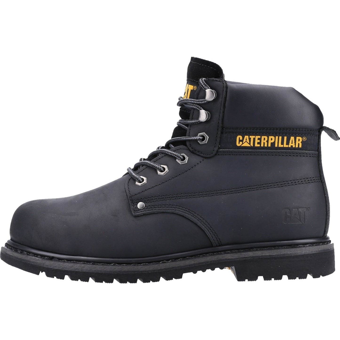 Caterpillar Men's Powerplant S3 GYW Safety Boot in Black