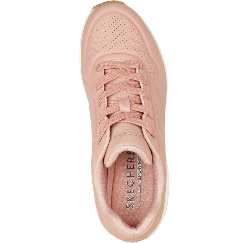 Skechers model Uno Stand On Air Sports Shoes Female in Blush