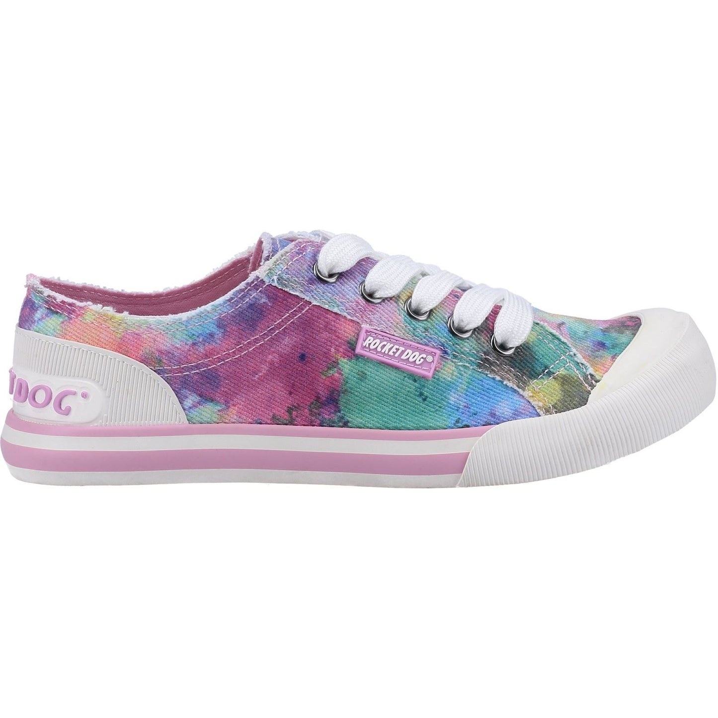 Rocket Dog Women's Rocket Dog Jazzin Candy Tie Dye Sneaker in Pink/Multi