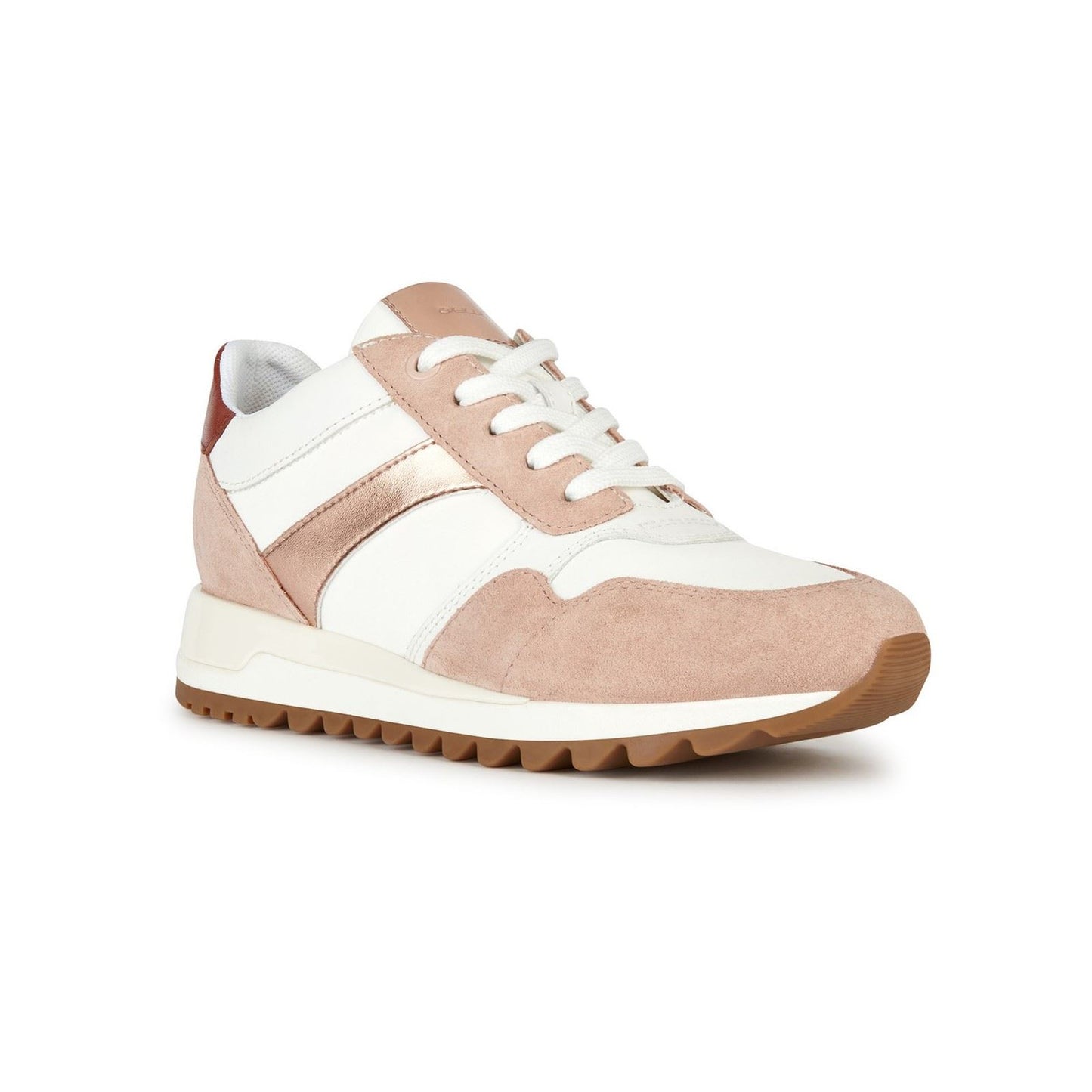 Geox Women's D TABELYA A SNEAKERS in Nude/White
