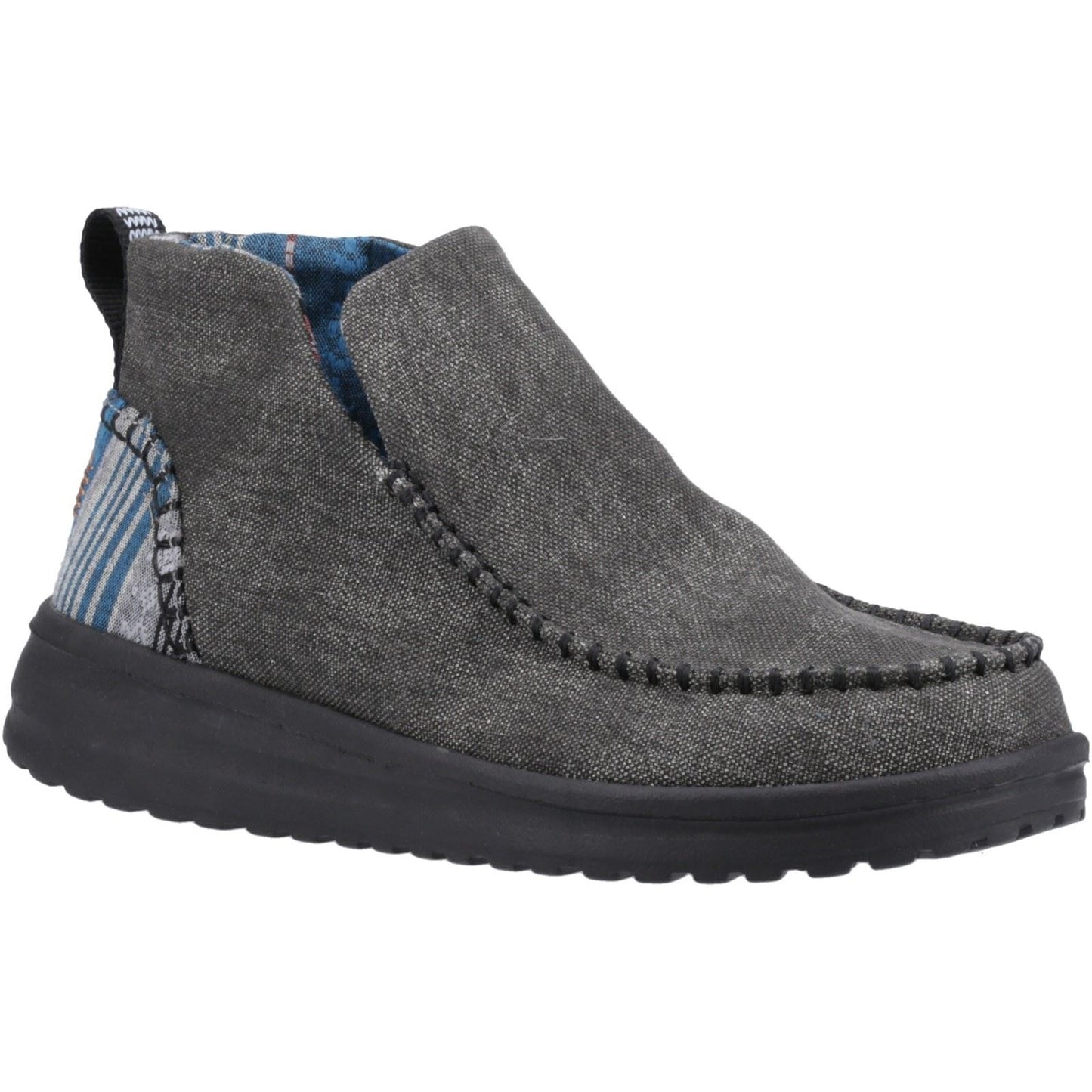 HEYDUDE Women's Denny Heavy Canvas Boot in Black