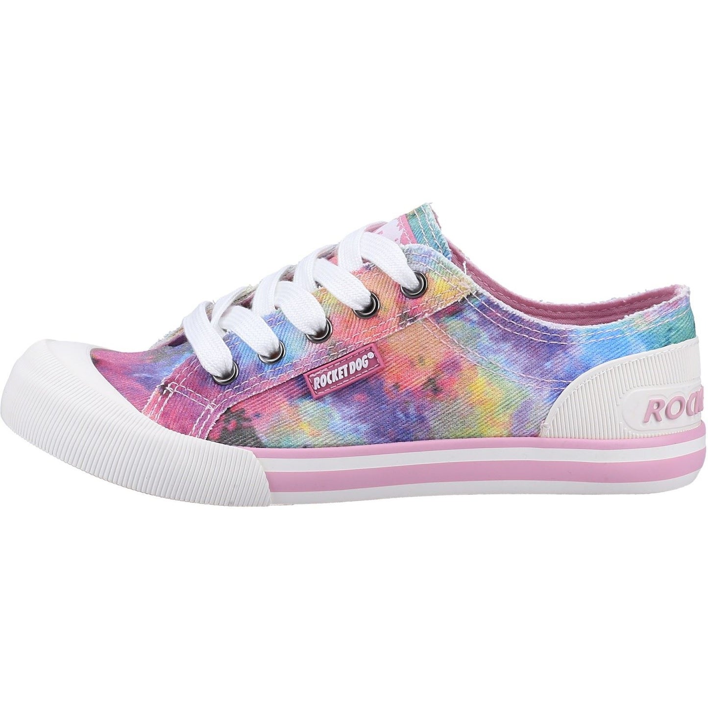 Rocket Dog Women's Rocket Dog Jazzin Candy Tie Dye Sneaker in Pink/Multi