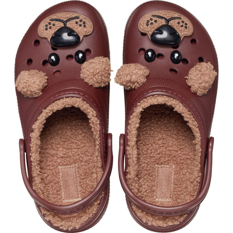 Crocs Classic Lined Fun Lab Thermoplastic Bear Clogs
