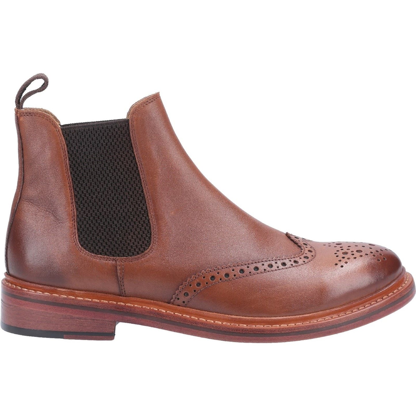 Cotswold Men's Siddington Leather Goodyear Welt Boot in Brown