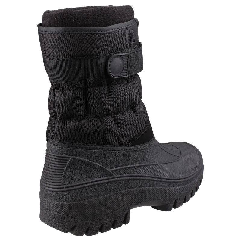 Cotswold Women's Chase Touch Fastening and Zip up Winter Boot in Black