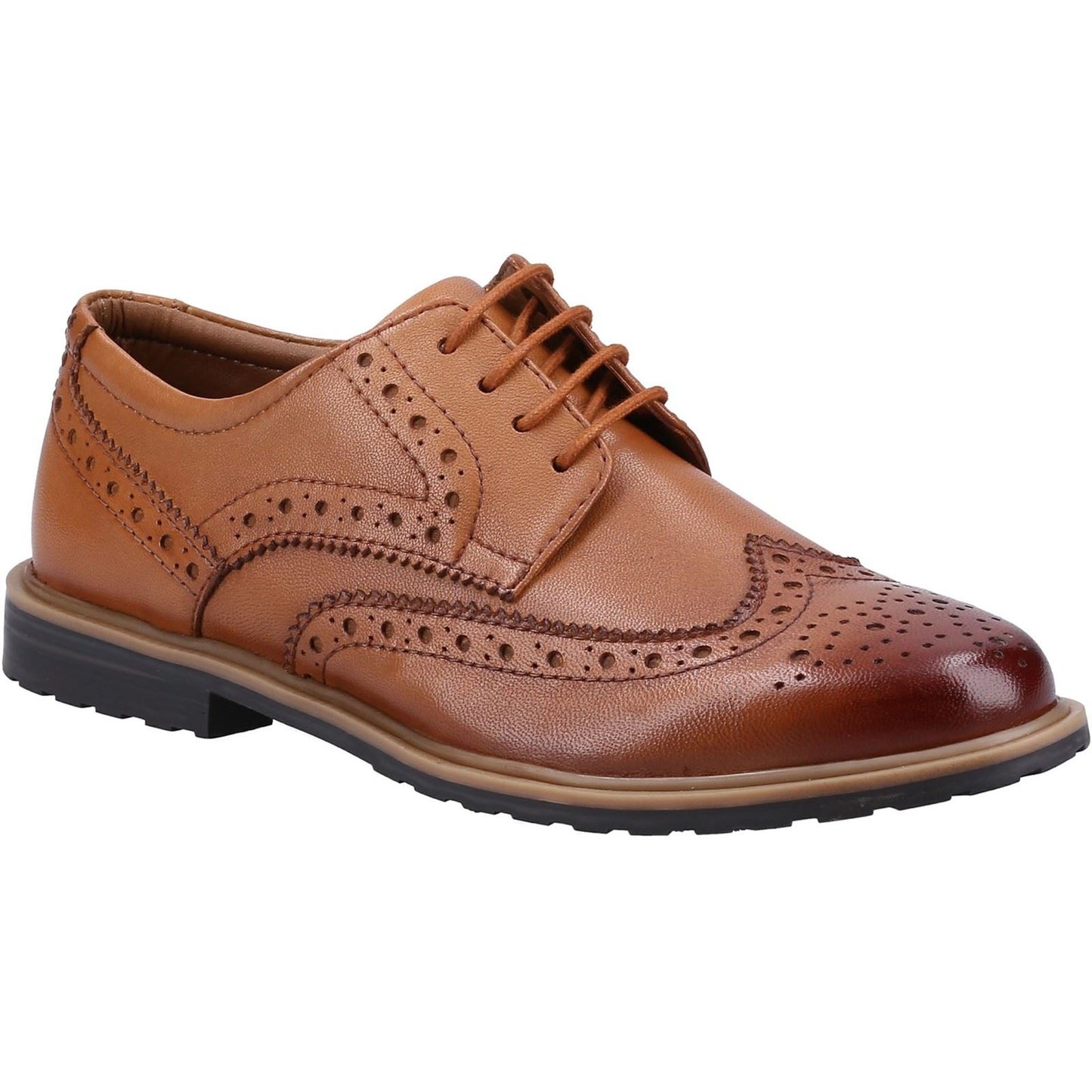 Hush Puppies Women's Verity Brogue in Tan