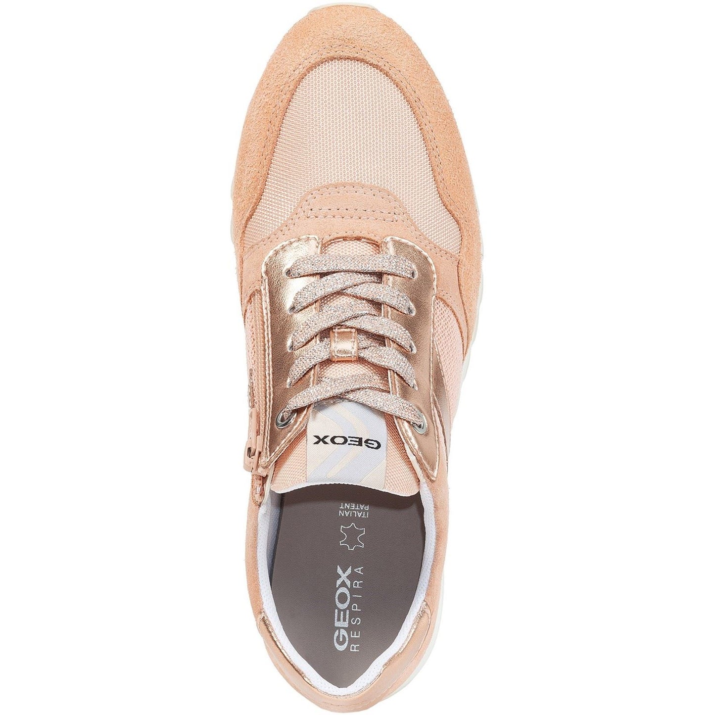 Geox Women's Tabelya Trainer in Peach