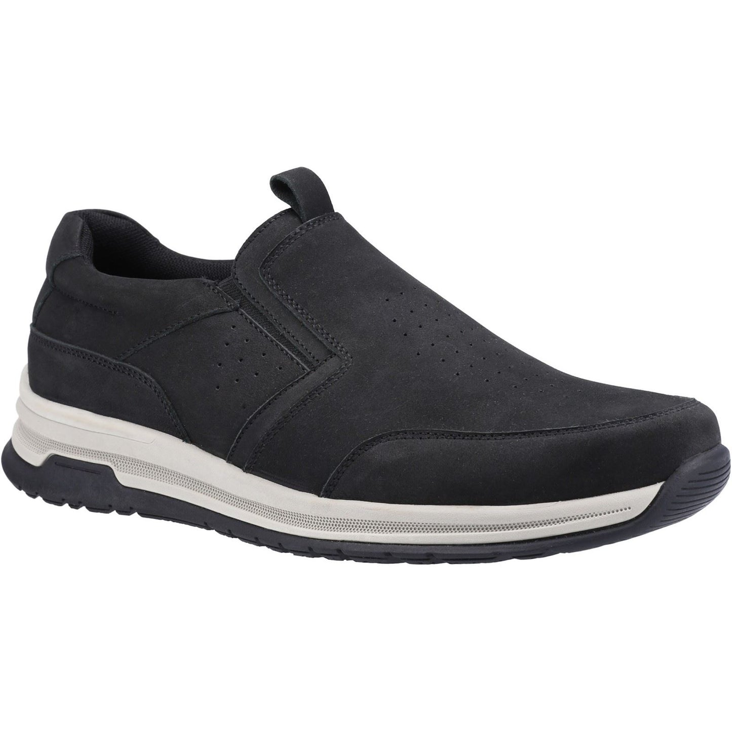 Hush Puppies Men's Cole Shoe in Black Nubuck
