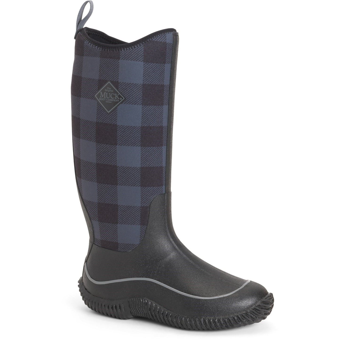 Muck Boots Women's Hale Wellington in Black/Grey Plaid